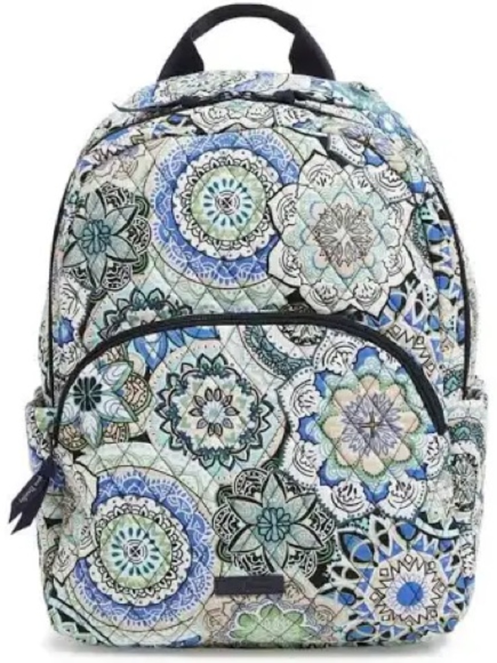 Vera Bradley Floral Medallion Quilted Backpack - Blue/Green
